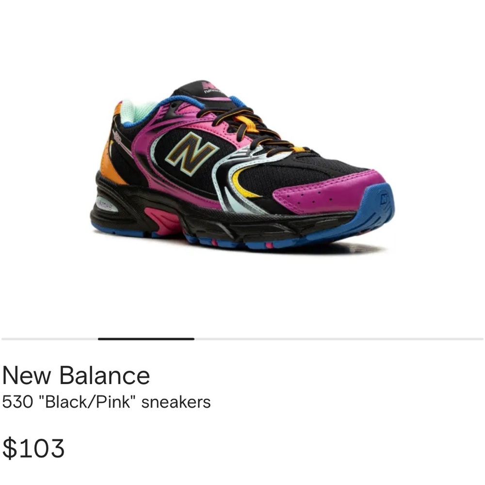 New Balance 530 “Black/Pink” Sneakers